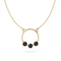 9ct Gold Reverie Necklace - Black