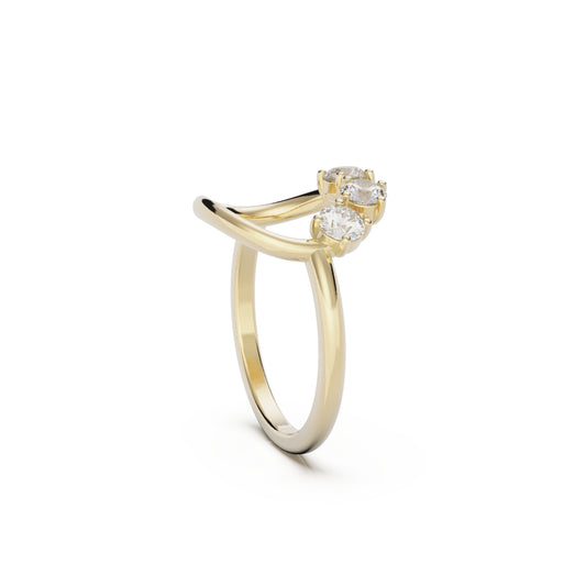 9ct Gold Reverie Ring - White