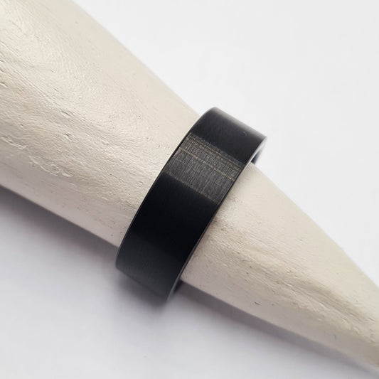 Men's Wedding Band: Tungsten