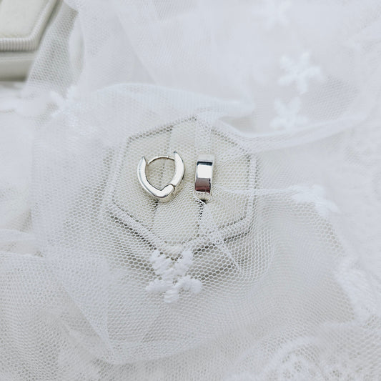 Pointed Huggie Earrings