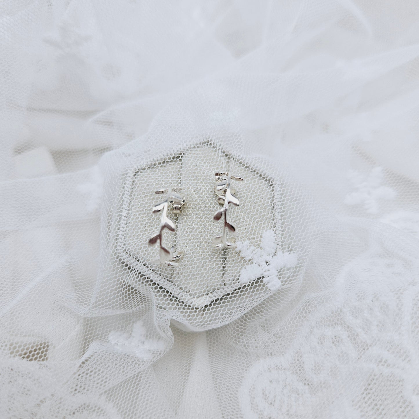 Leaf Hoop Earrings