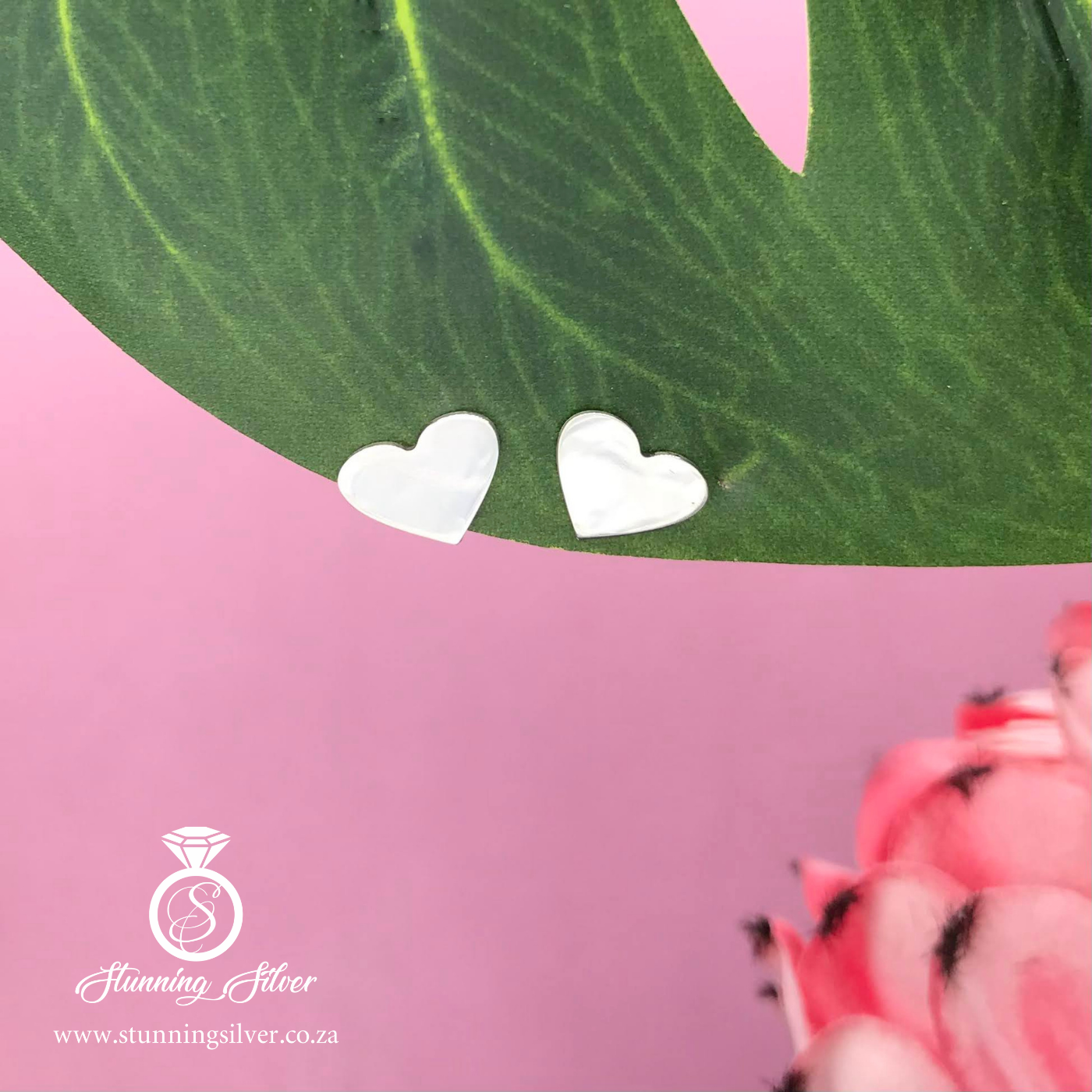 Heart Stud Earrings