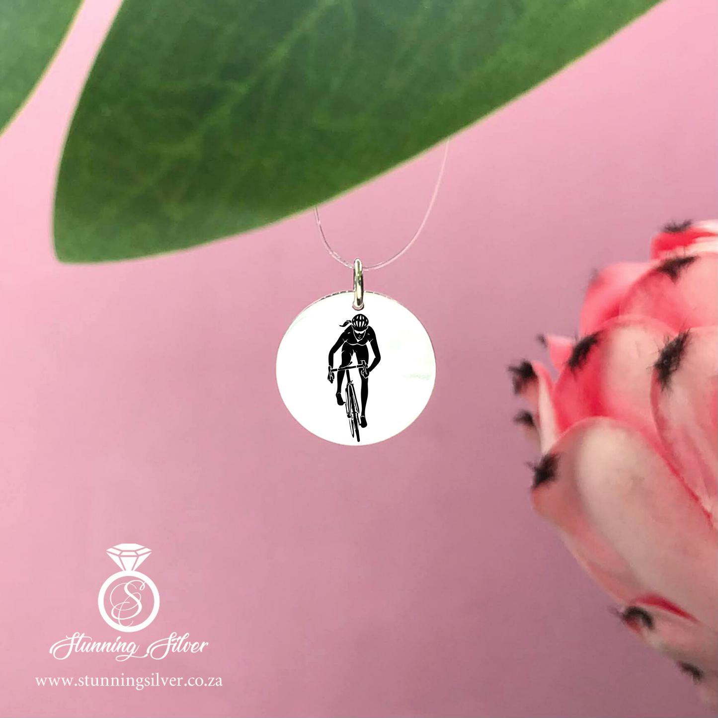Bicycle Rider Pendant 2