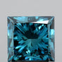 3.00ct Princess Lab Grown Diamond (Colour Fancy Vivid Blue, Clarity VS1, IGI Certified)