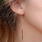 Hanging Gold Bar Earrings