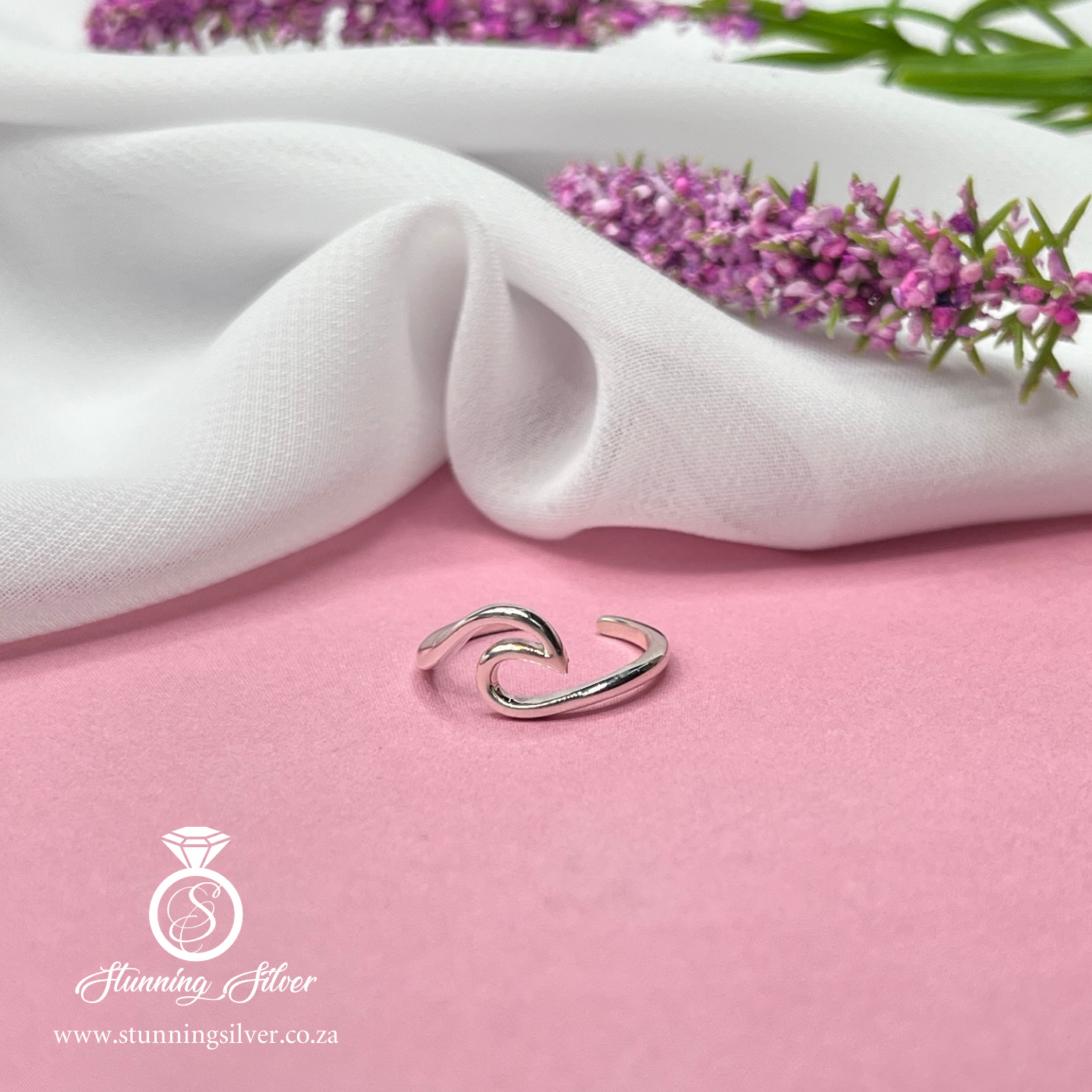 Wave Toe Ring