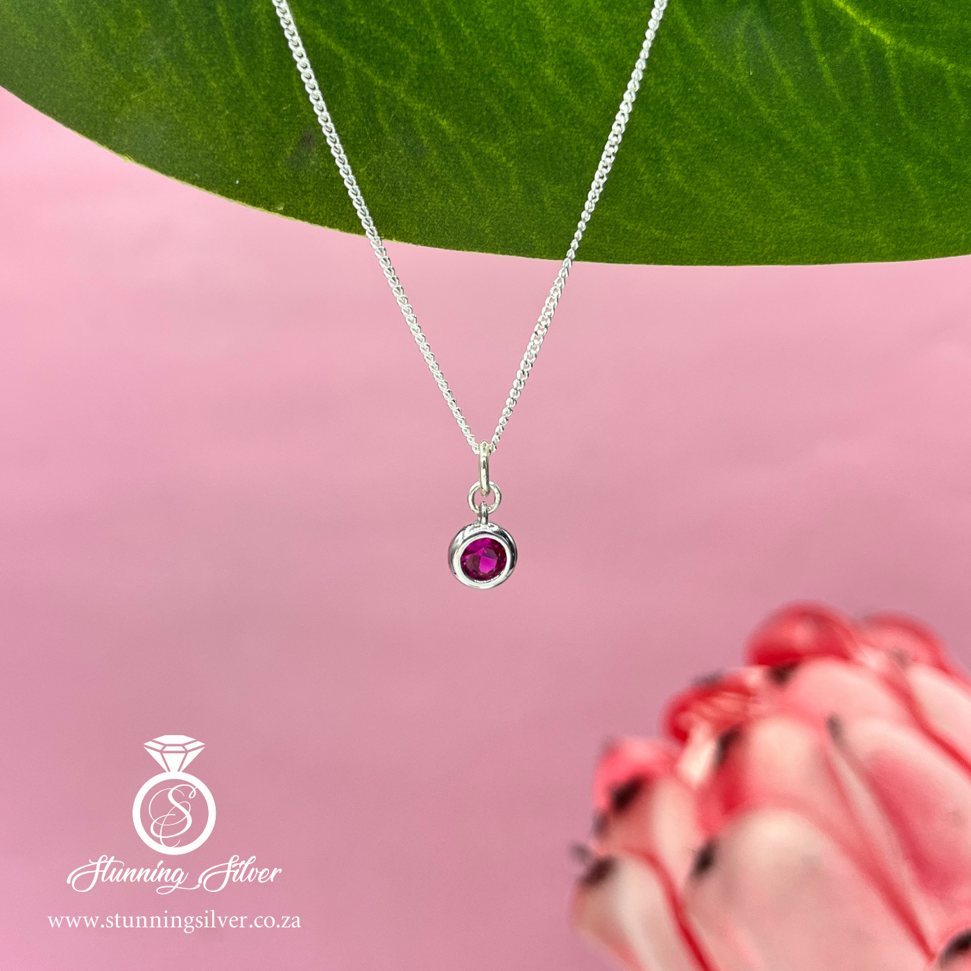 4mm Birthstone Necklace