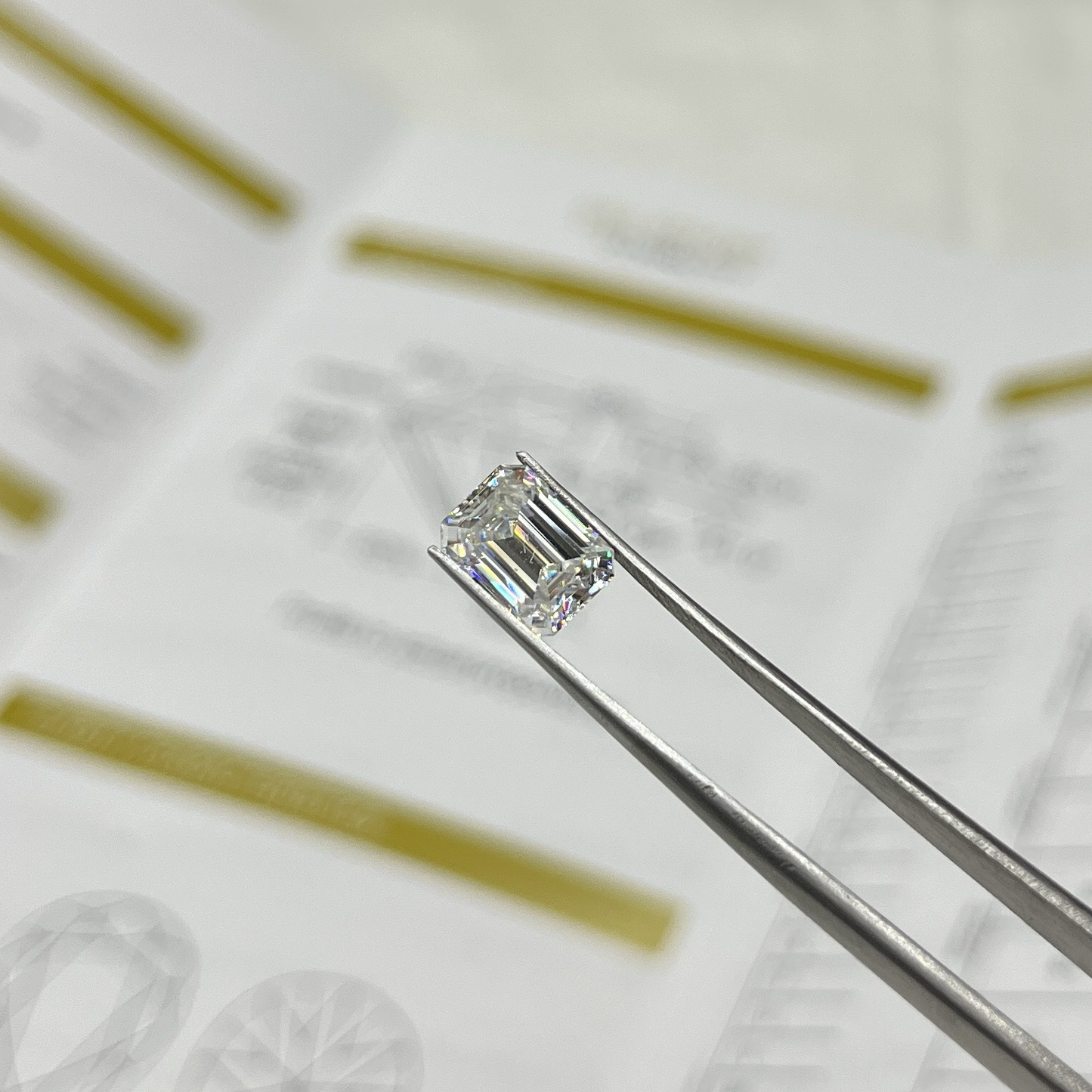 1.5ct White DEF Radiant Cut Moissanite