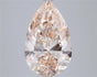 5.00ct Pear Lab Grown Diamond (Colour Very Light Orangey Brown, Clarity VS2, IGI Certified)