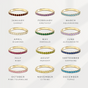 Birthstone Eternity Ring