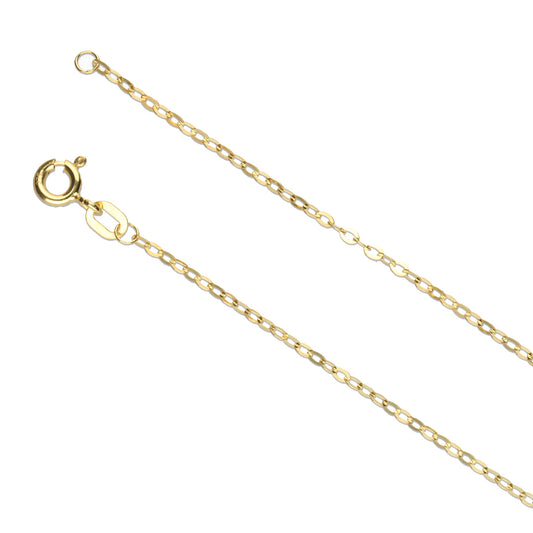 Oval Anchor Chain (1.75mm)- 9ct Yellow Gold
