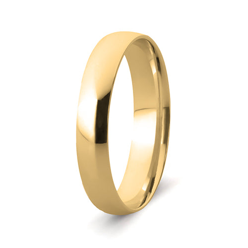 Men's Wedding Band: 9ct Yellow Gold Supreme Fit (4mm)