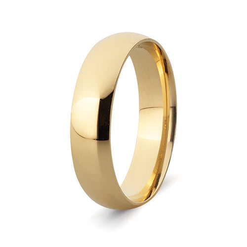 Men's Wedding Band: 9ct Yellow Gold Supreme Fit (5mm)