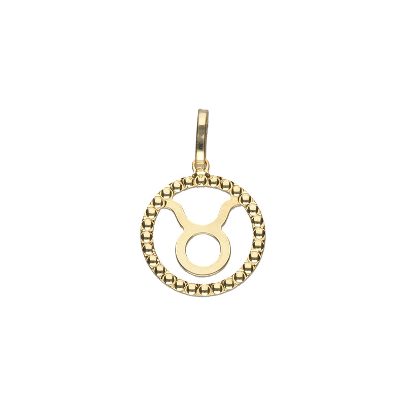 Taurus Charm- 9ct Yellow Gold