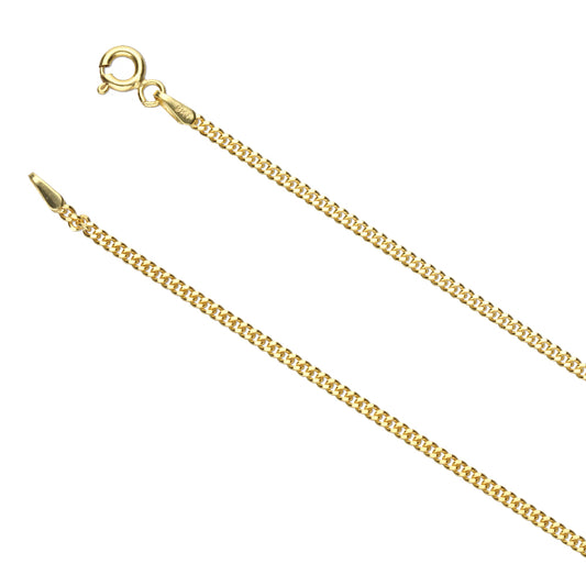 Closed Curb Chain (1.8mm)- 9ct Yellow Gold