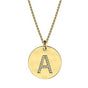 9ct Gold Initial Pendant (18mm)