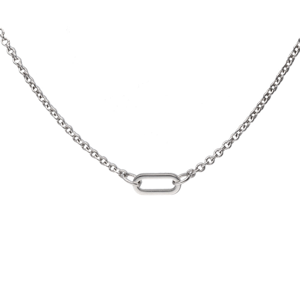 Oval Link Necklace (1.4mm)- Sterling Silver