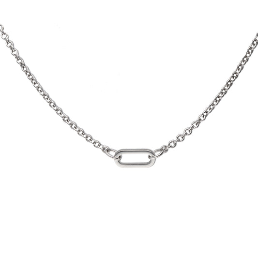 Oval Link Necklace (1.4mm)- Sterling Silver
