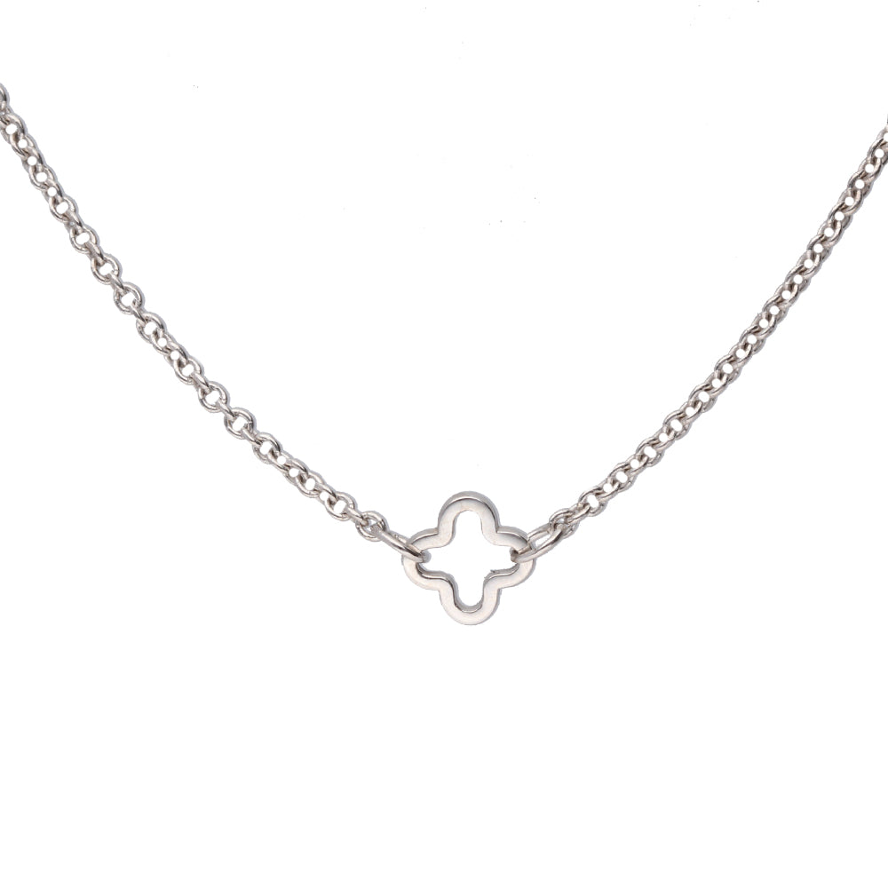 Clover Link Necklace (1.4mm)- Sterling Silver