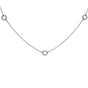 Diamond 3 Circle Necklace- 9ct White Gold
