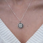 Round Birth Flower Necklace