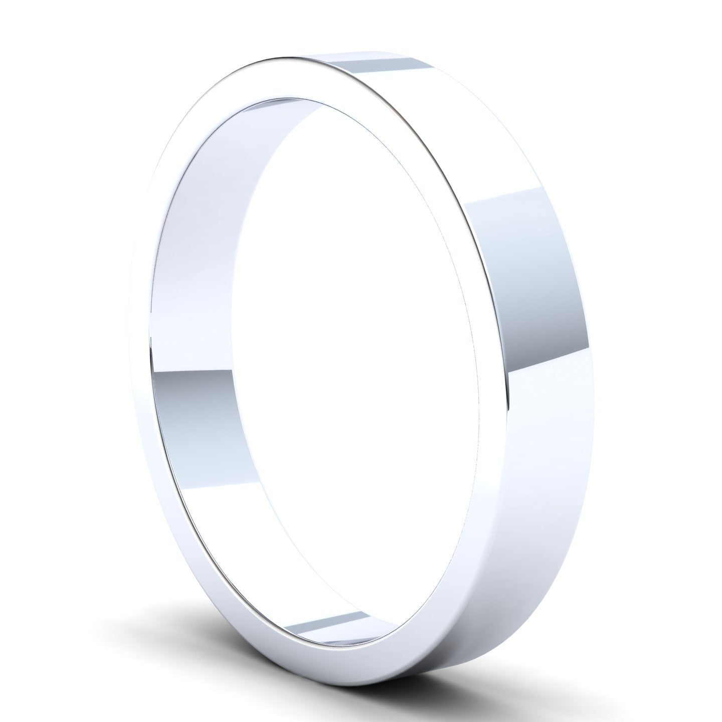 Men's Wedding Band: 925 Sterling Silver Flat band