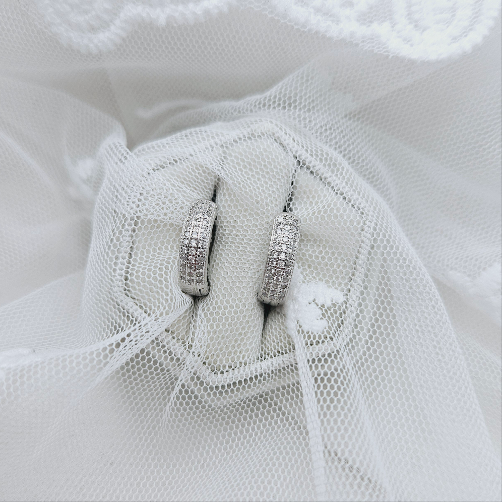 Cubic Huggies Earrings