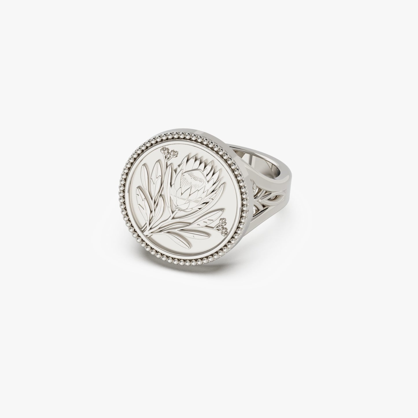 Round Fynbos Protea Ring