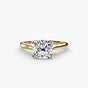 Isabelle with Moissanite - Cushion