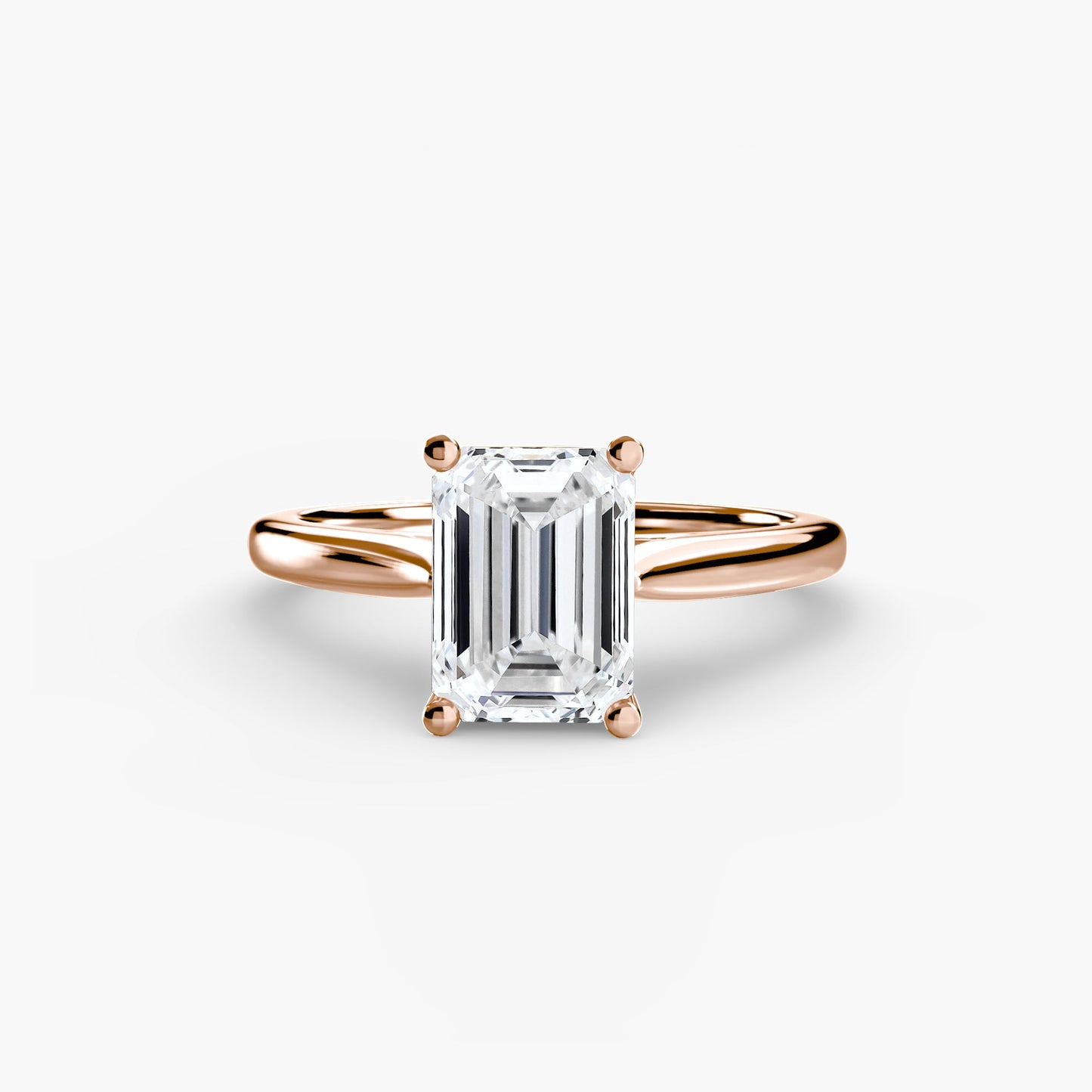 Isabeau Moissanite - Rose Gold Emerald