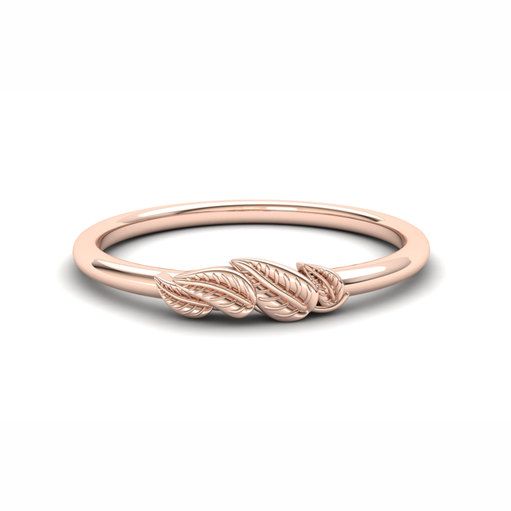 Fern Eternity Ring: 9ct Rose Gold