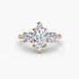 Odette with Moissanites - Marquis