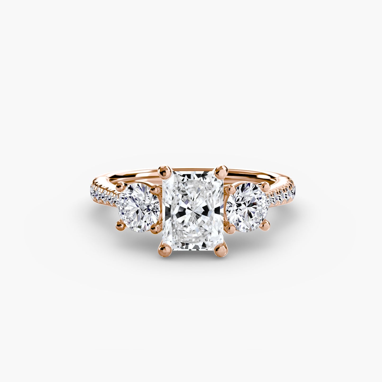 Ondine Moissanite - Rose Gold Radiant