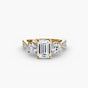 Livia with Moissanites - Emerald