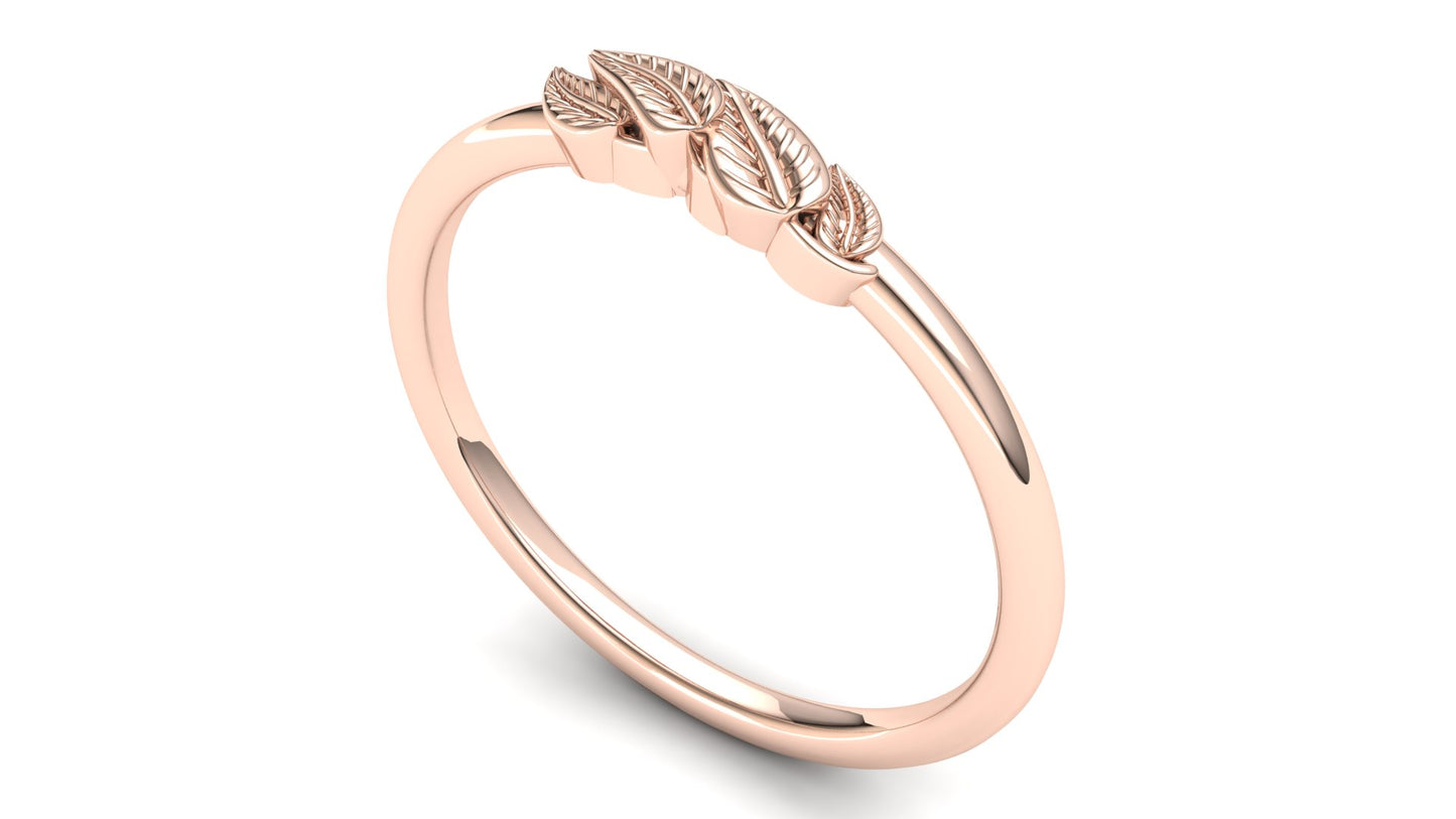 Fern Eternity Ring: 9ct Rose Gold