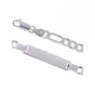 Figaro 3+1 ID Bracelet- Sterling Silver