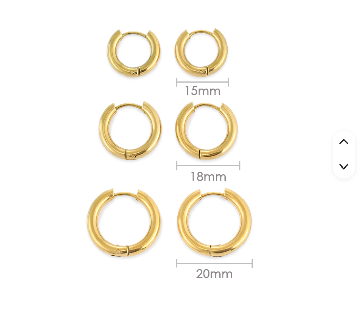 Halo Gold Hoops