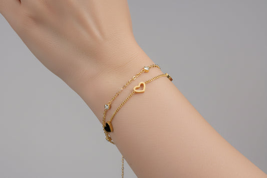 Sweetheart Glow Bracelet with CZ