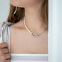 Ever Evolving Half and Half Silver Necklace