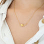 Birth Flower and Birthstone Necklace