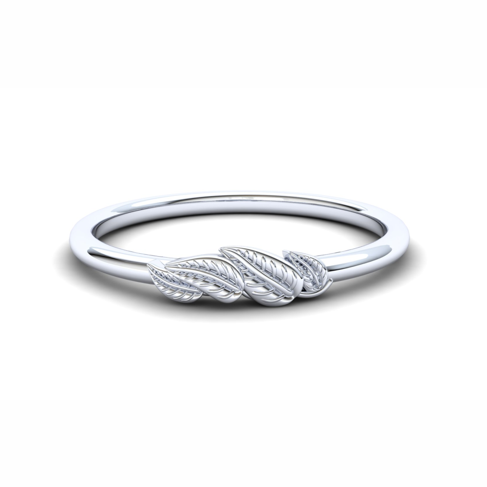 Fern Eternity Ring: 925 Silver