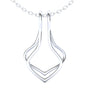 Ring Holder Double Wire Pendant - 925 Silver