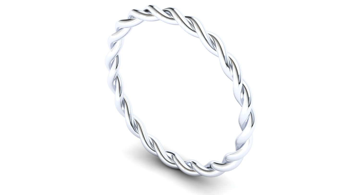 Strelitzia Eternity Ring: 925 Silver