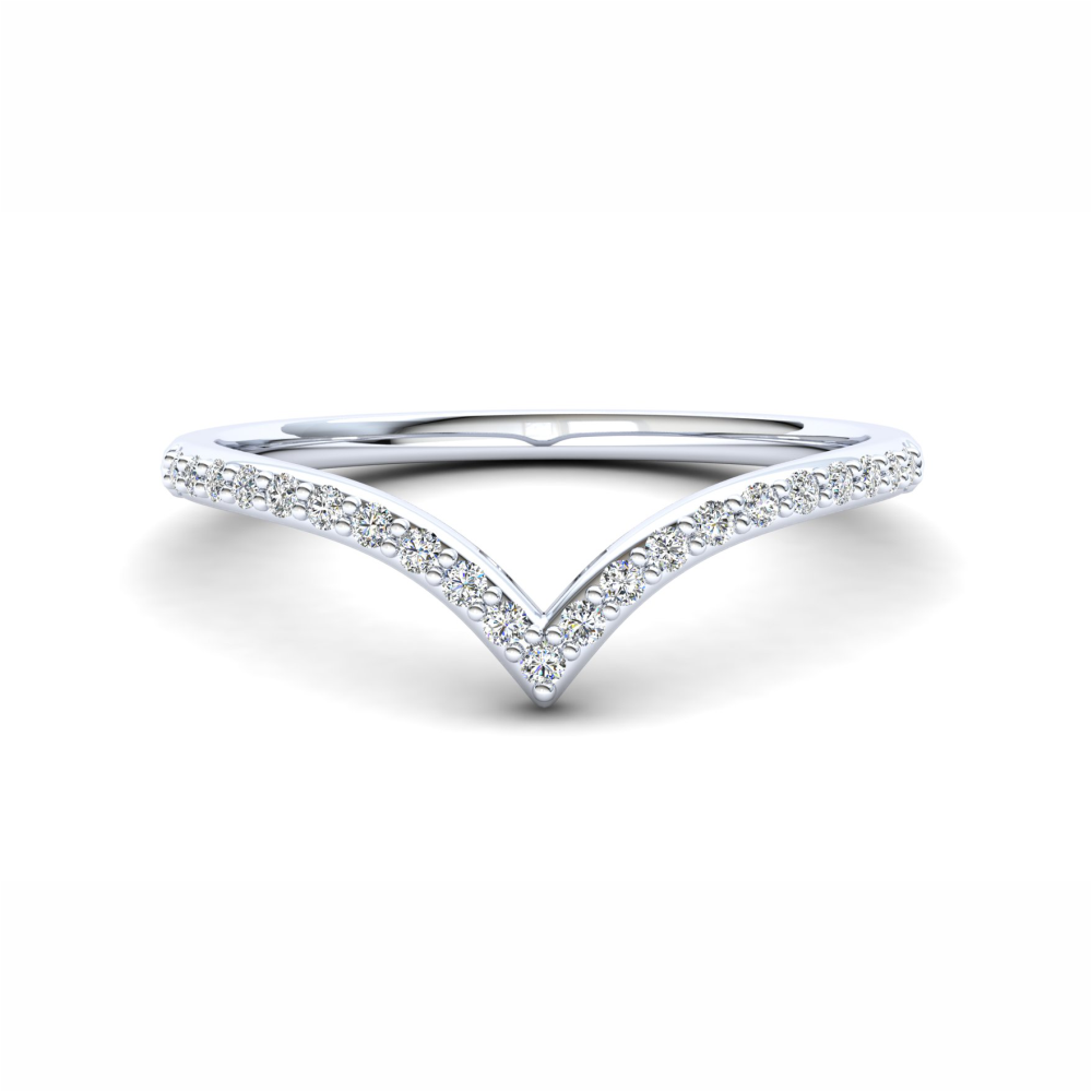 Heather Eternity Ring: 9ct White Gold with White Stones