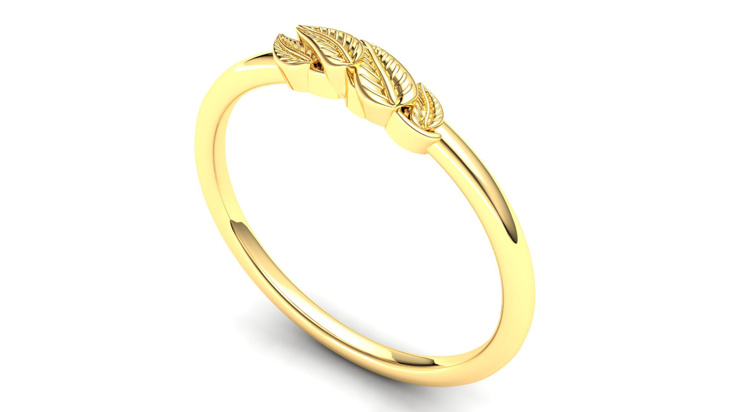 Fern Eternity Ring: 9ct Yellow Gold