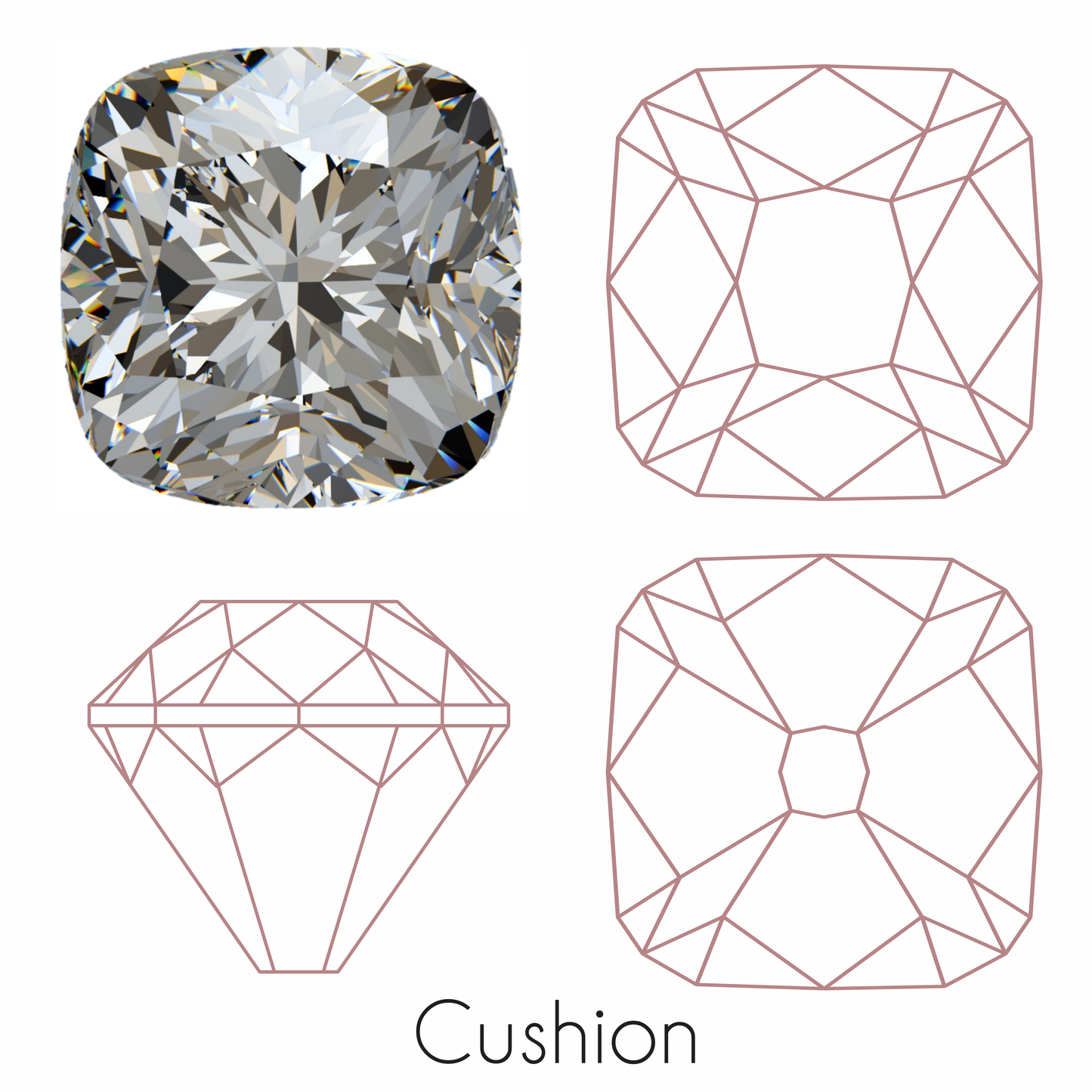 Cushion Cut Moissanite