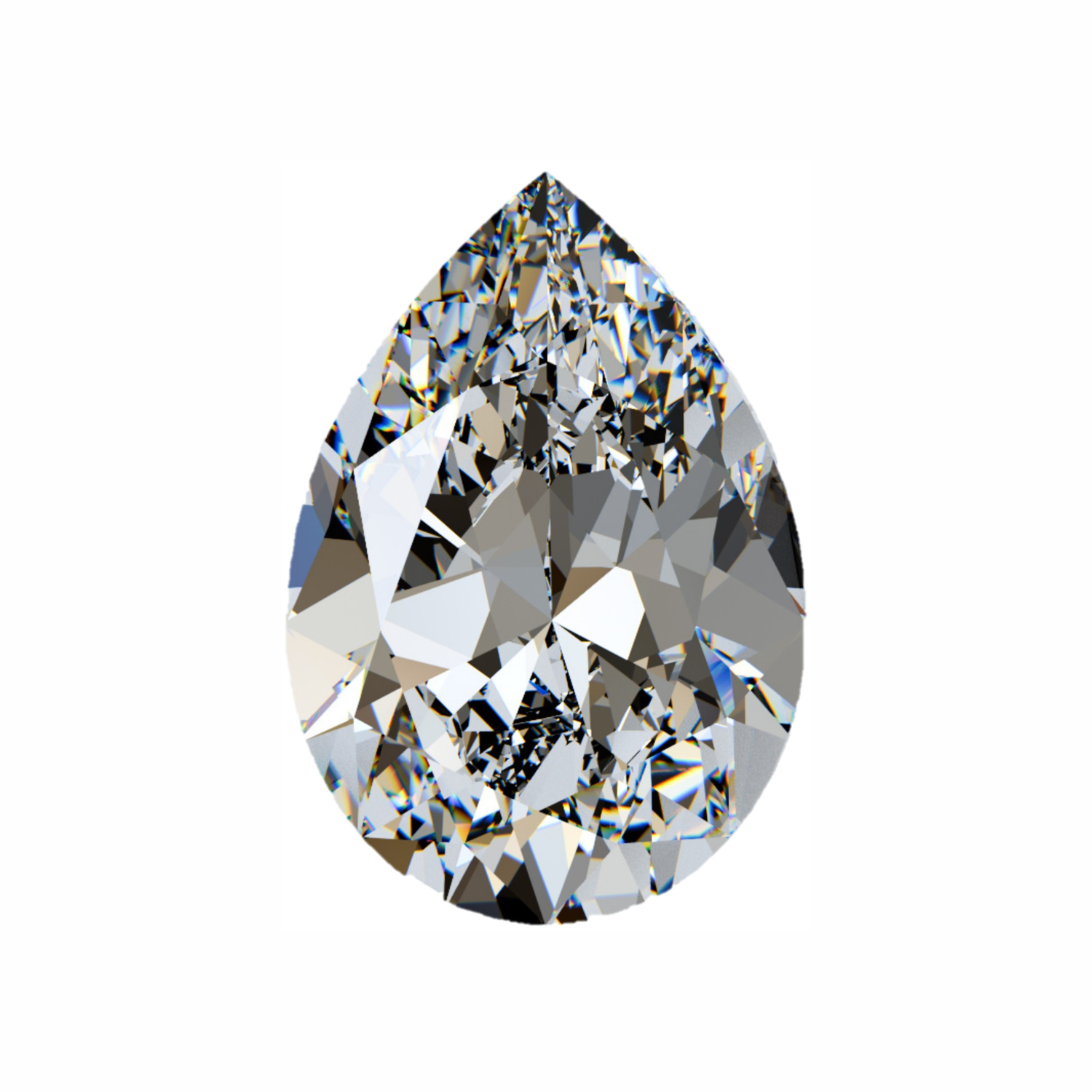 Pear Moissanites