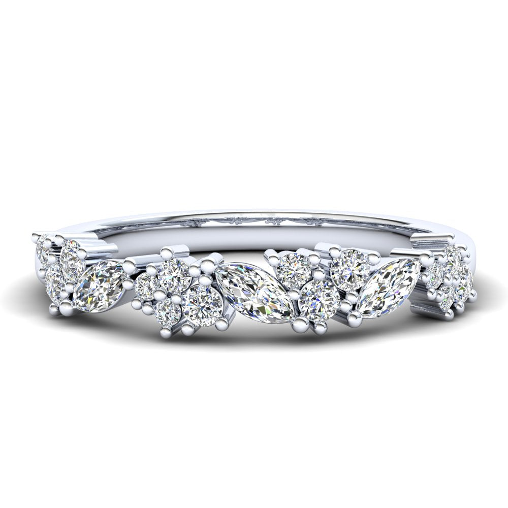 9ct White Gold Eternity Rings