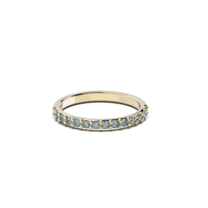 9ct Gold 2mm Birthstone Eternity Ring