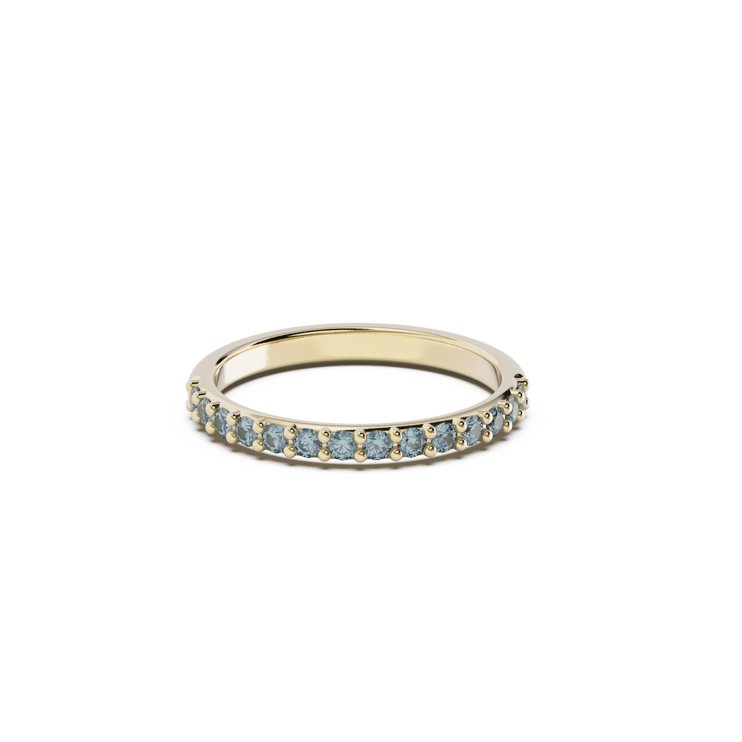 9ct Gold 2mm Birthstone Eternity Ring